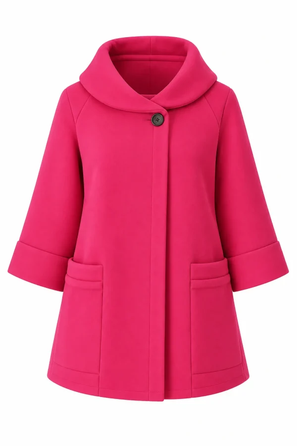 Cardigan din stofa model tip jacheta C42