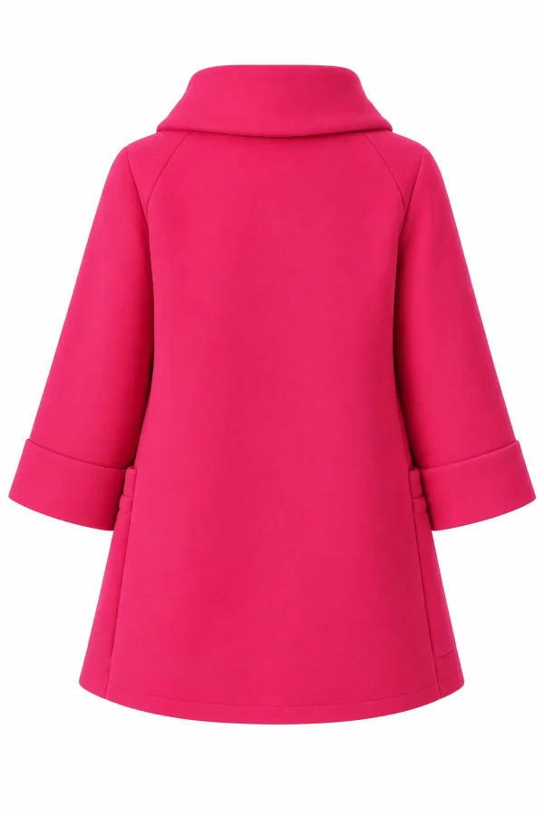 Cardigan din stofa model tip jacheta C42 - imagine 3