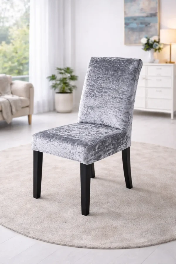 Set Huse Scaune 6 Piese – Catifea Elastica ATS17 - imagine 2