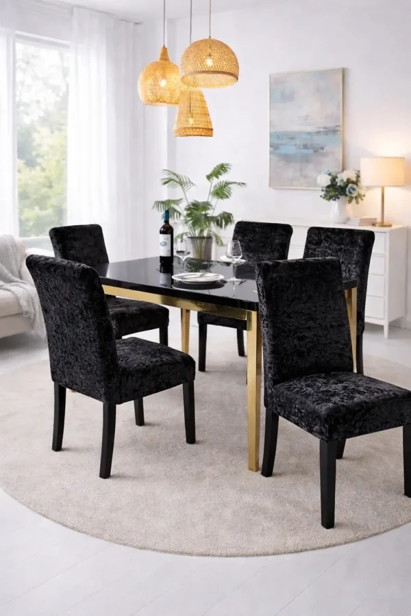 Set Huse Scaune 6 Piese – Catifea Elastica ATS19