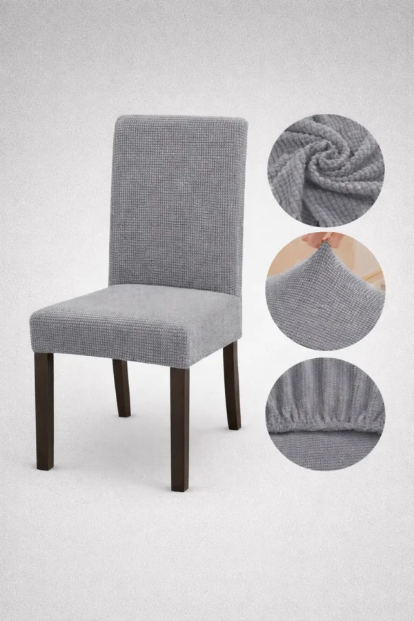 Set Huse Scaune 6 Piese – Bumbac Elastic ATS2 - imagine 2