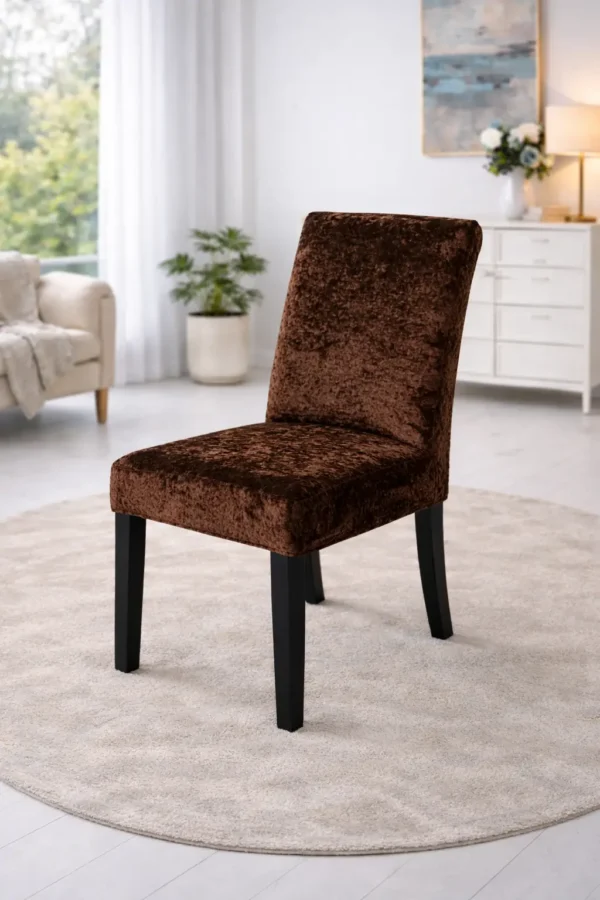 Set Huse Scaune 6 Piese – Catifea Elastica ATS23 - imagine 2