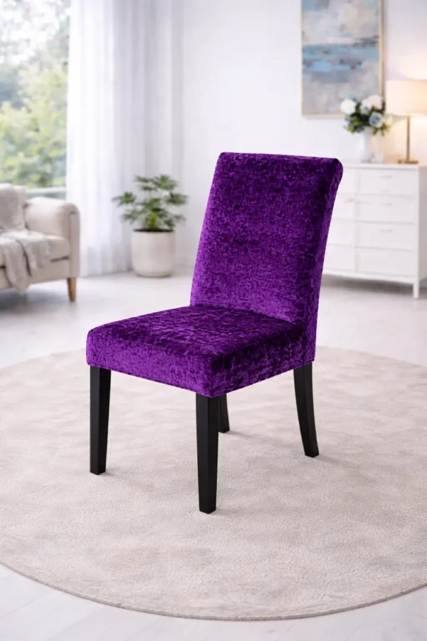 Set Huse Scaune 6 Piese – Catifea Elastica ATS24 - imagine 2