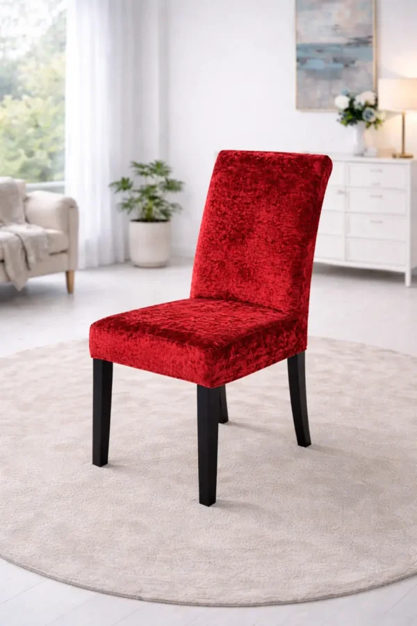 Set Huse Scaune 6 Piese – Catifea Elastica ATS25 - imagine 2