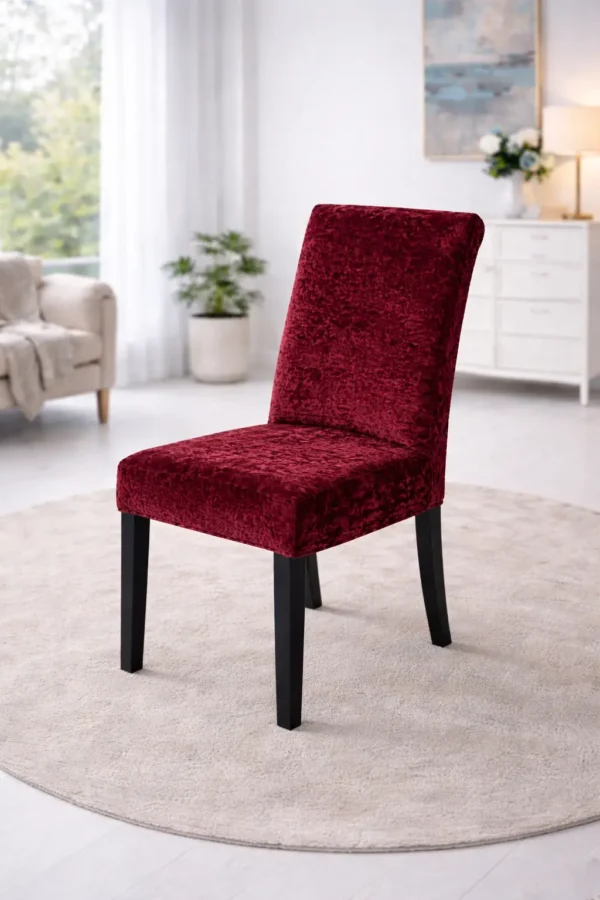 Set Huse Scaune 6 Piese – Catifea Elastica ATS31 - imagine 2