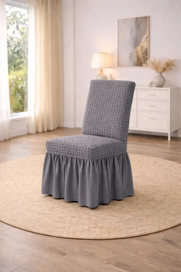 Set Huse Scaune 6 Piese – Bumbac Elastic ATS32 - imagine 2
