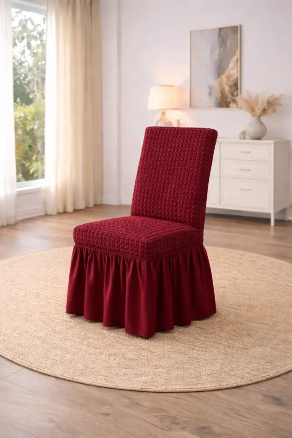 Set Huse Scaune 6 Piese – Bumbac Elastic ATS33 - imagine 2