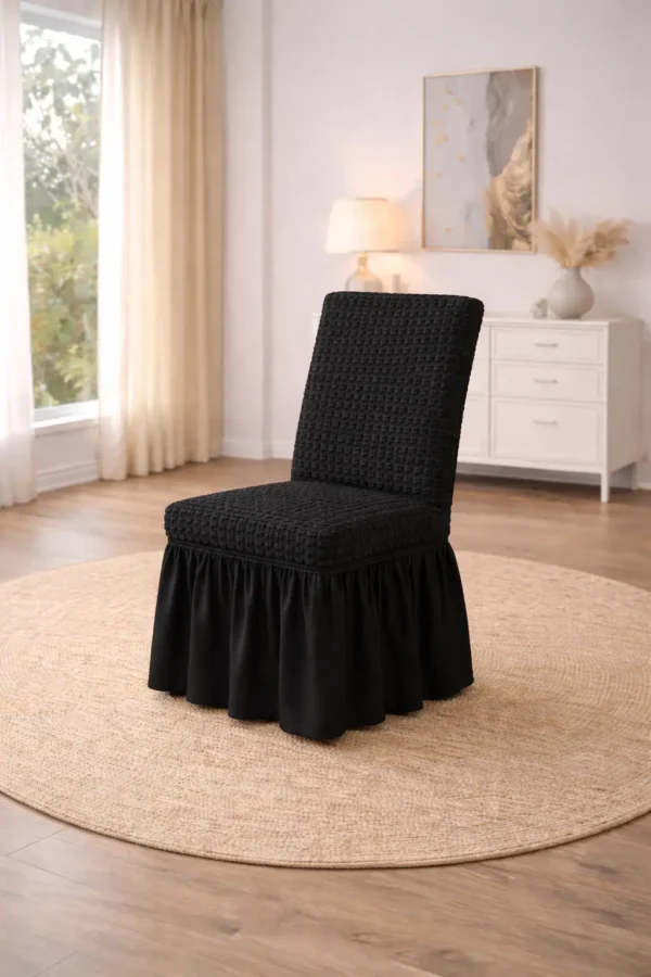 Set Huse Scaune 6 Piese – Bumbac Elastic ATS34 - imagine 2