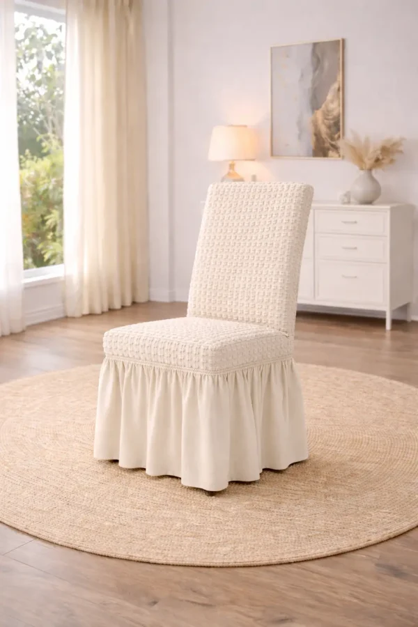 Set Huse Scaune 6 Piese – Bumbac Elastic ATS36 - imagine 2