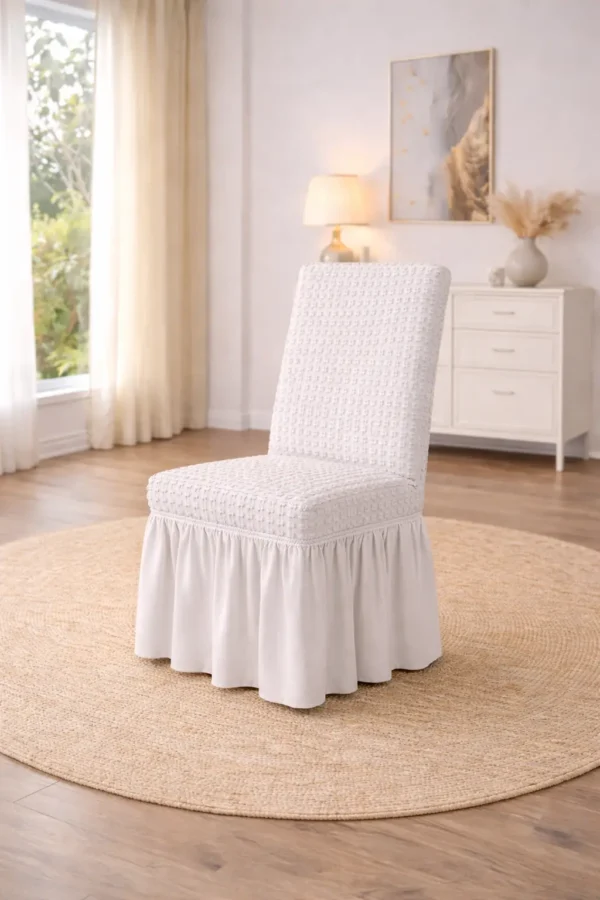 Set Huse Scaune 6 Piese – Bumbac Elastic ATS37 - imagine 2