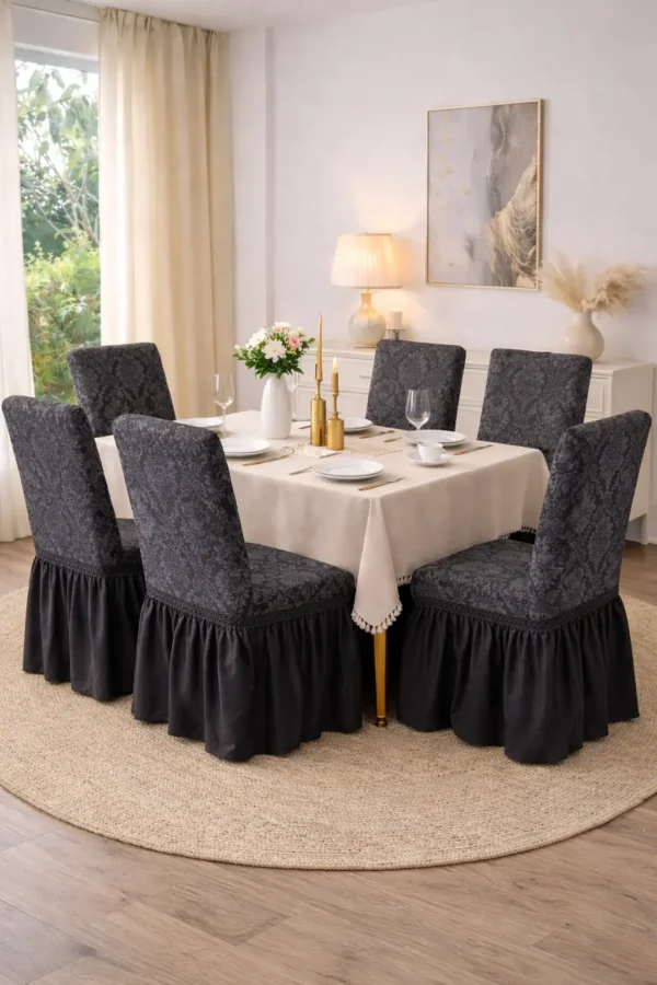 Set Huse Scaune 6 Piese – Cu Broderie ATS39