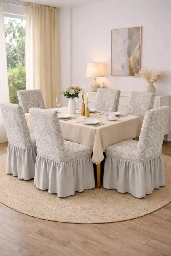 Set Huse Scaune 6 Piese – Cu Broderie ATS40