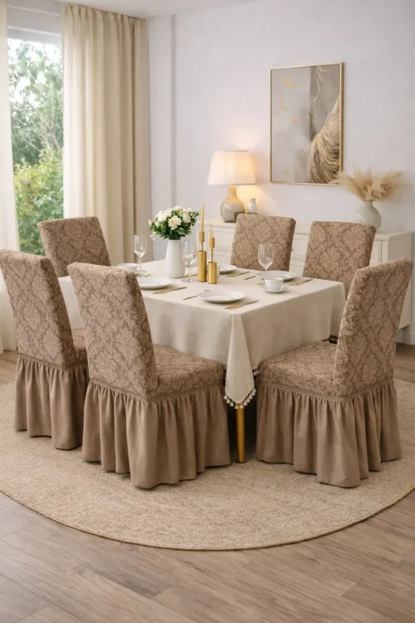 Set Huse Scaune 6 Piese – Cu Broderie ATS43