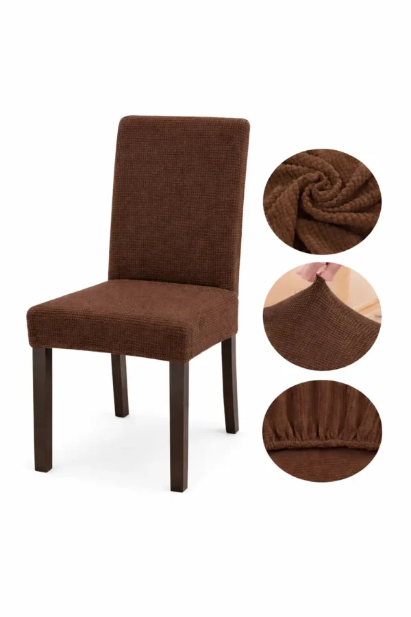 Set Huse Scaune 6 Piese – Bumbac Elastic ATS8 - imagine 2