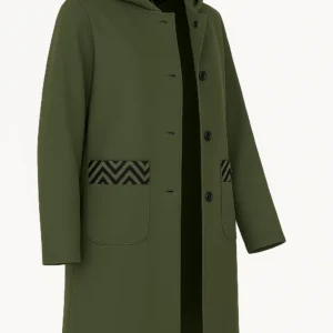 Cardigan din stofa model tip jacheta C100