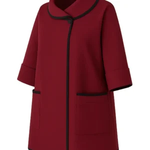 REDCUERE  Cardigan din stofa model tip jacheta C104