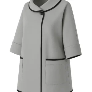 REDCUERE  Cardigan din stofa model tip jacheta C105