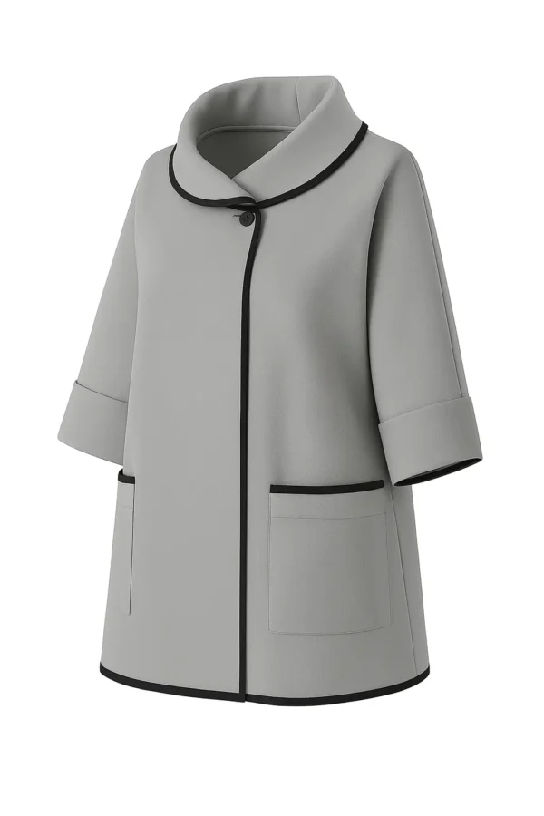 REDCUERE  Cardigan din stofa model tip jacheta C105