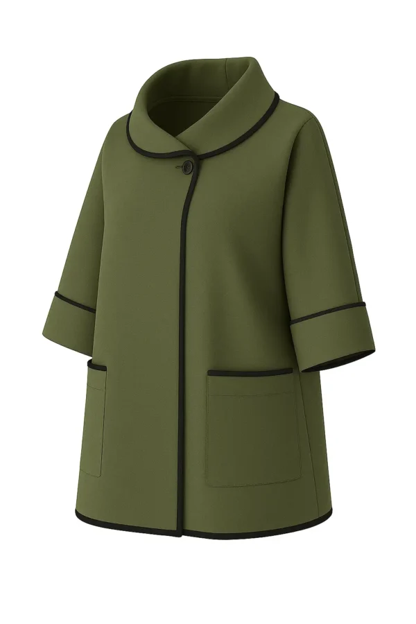 REDCUERE  Cardigan din stofa model tip jacheta C106