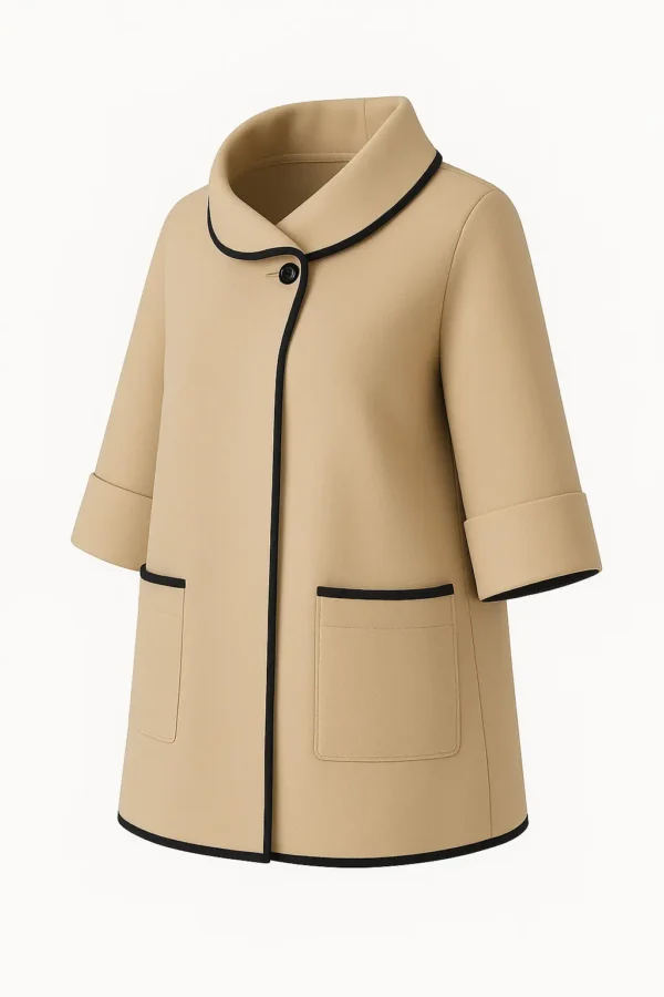 REDCUERE Cardigan din stofa model tip jacheta C107