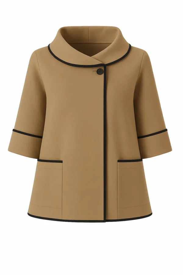 REDCUERE  Cardigan din stofa model tip jacheta C108