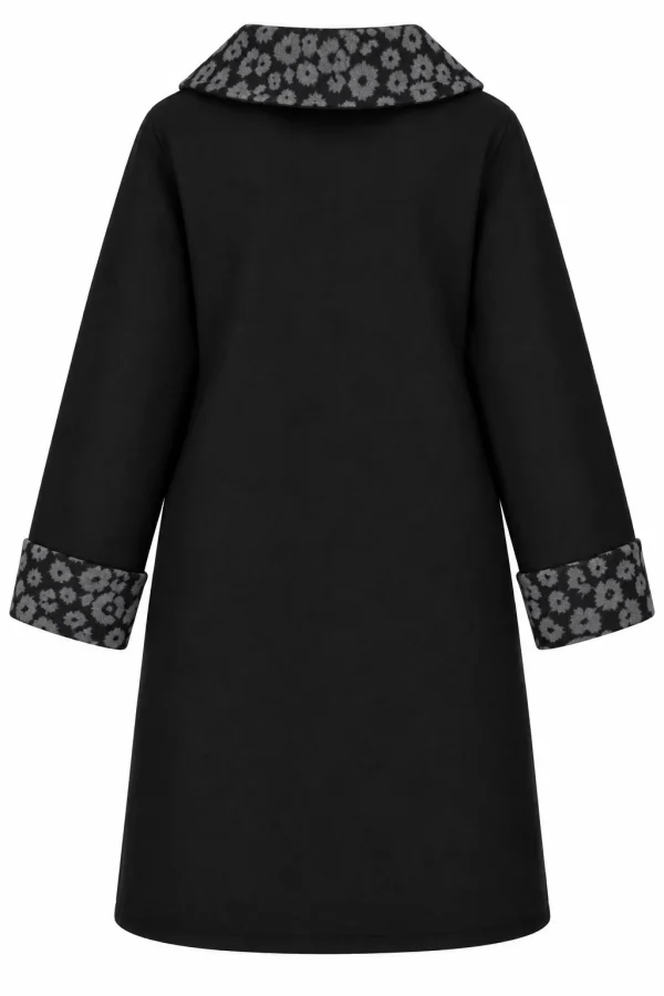 Cardigan din stofa model tip jacheta C17 - imagine 3