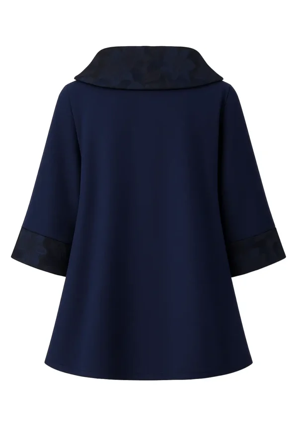 Cardigan din stofa model tip jacheta C36 - imagine 3
