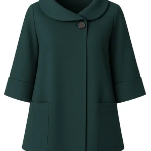 Cardigan din stofa model tip jacheta C39