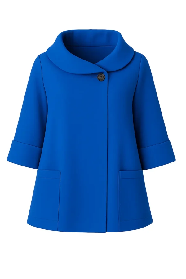 Cardigan din stofa model tip jacheta C40