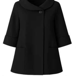 Cardigan din stofa model tip jacheta C41
