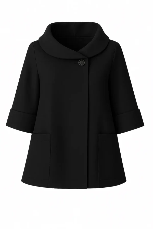 Cardigan din stofa model tip jacheta C41