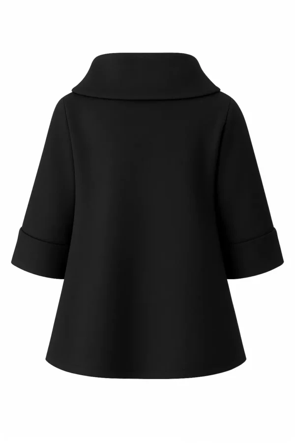Cardigan din stofa model tip jacheta C41 - imagine 3