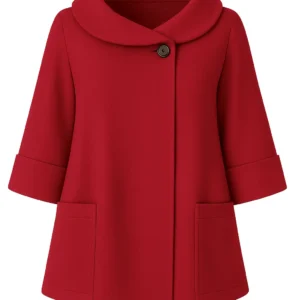 Cardigan din stofa model tip jacheta C43