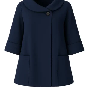 Cardigan din stofa model tip jacheta C44
