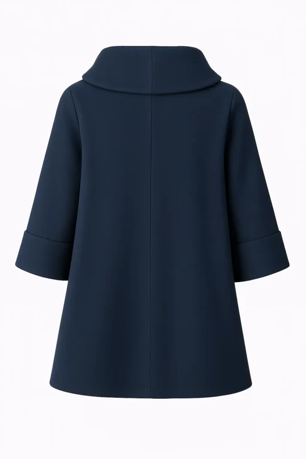 Cardigan din stofa model tip jacheta C44 - imagine 3