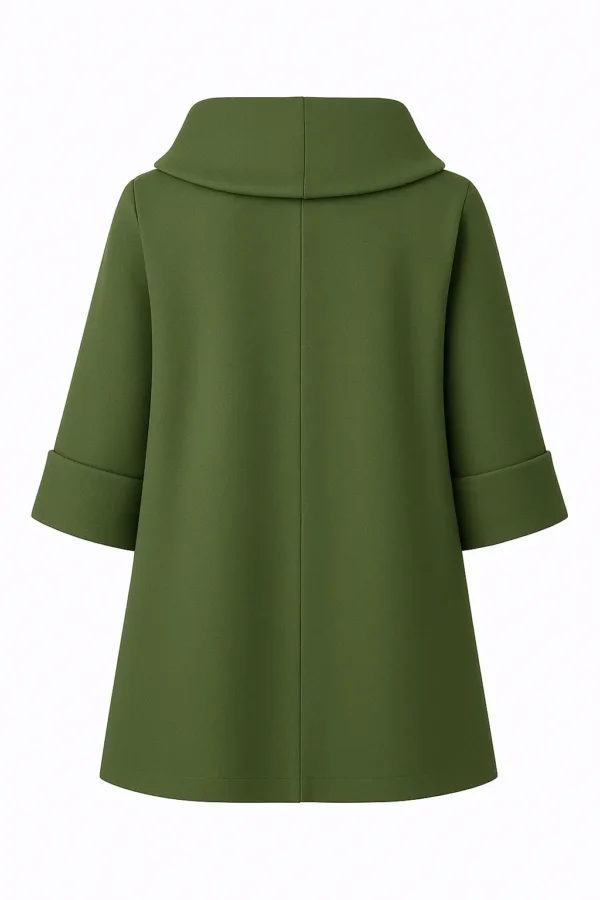 Cardigan din stofa model tip jacheta C45 - imagine 3