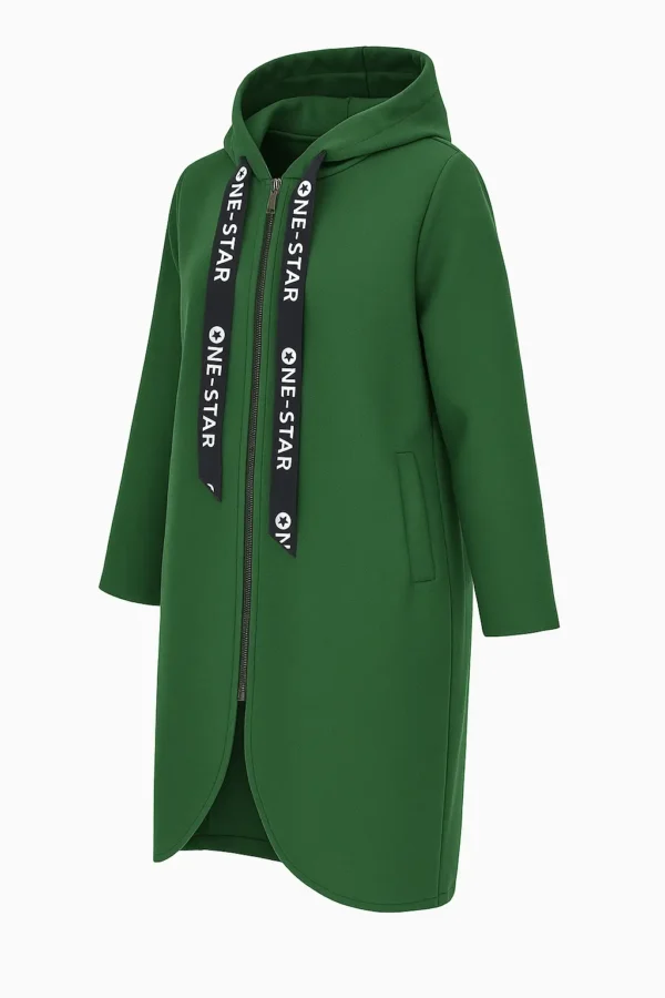 Cardigan din stofa model tip jacheta C52 - imagine 2