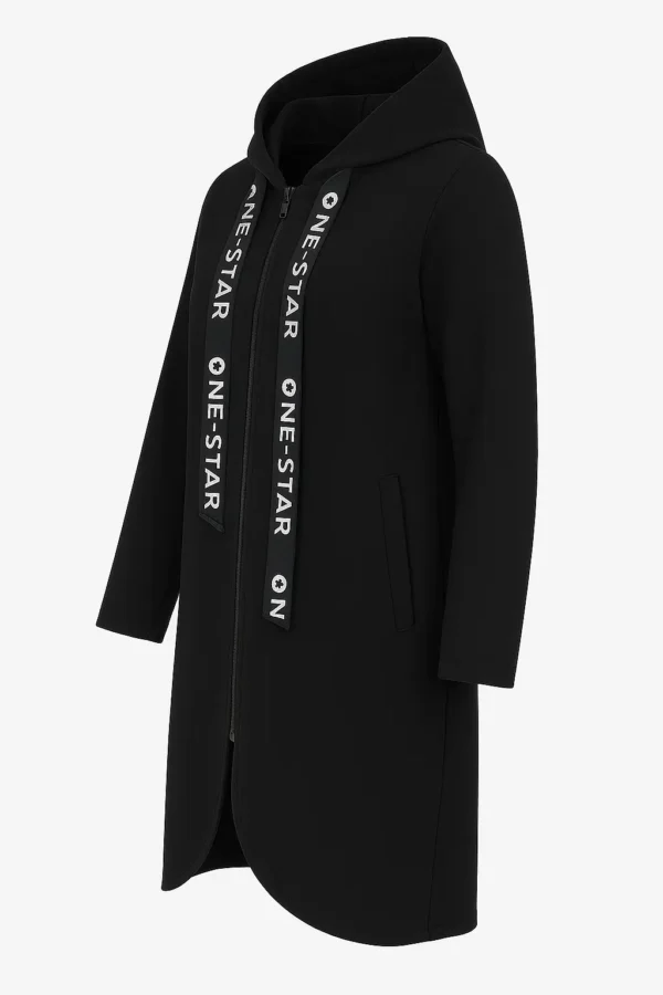 Cardigan din stofa model tip jacheta C54 - imagine 2