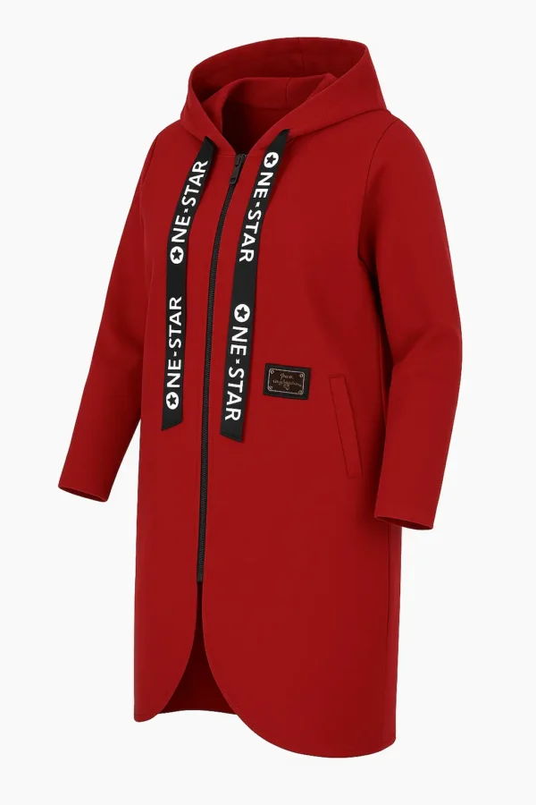 Cardigan din stofa model tip jacheta C55 - imagine 2