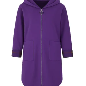 Cardigan din stofa model tip jacheta C61