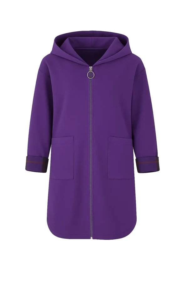 Cardigan din stofa model tip jacheta C61