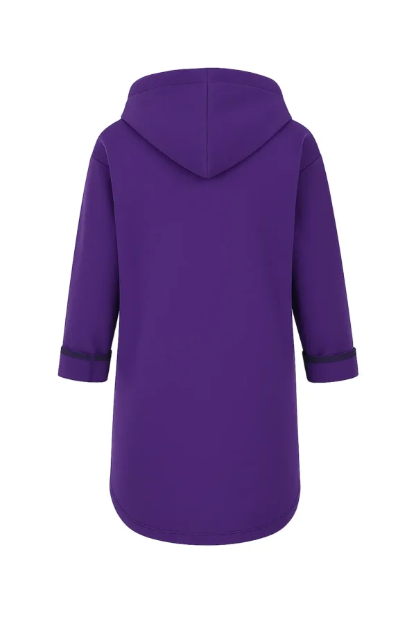 Cardigan din stofa model tip jacheta C61 - imagine 3