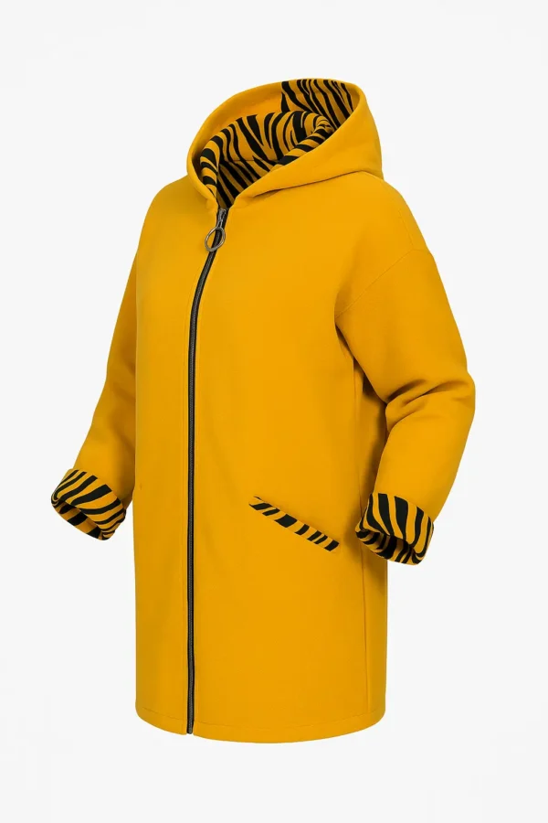 Cardigan din stofa model tip jacheta C84