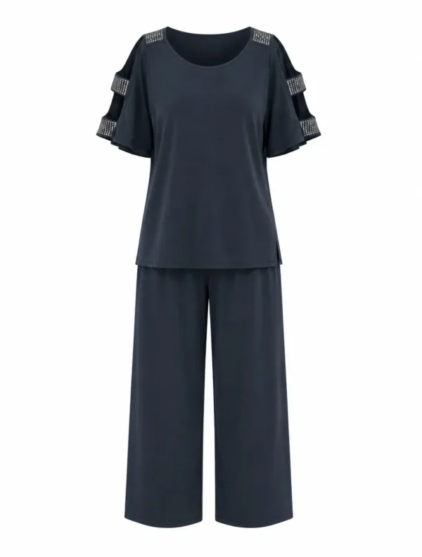 Compleu elegant lejer cu pantaloni Andra CA01