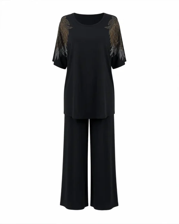 Compleu elegant lejer cu pantaloni Andra CA02