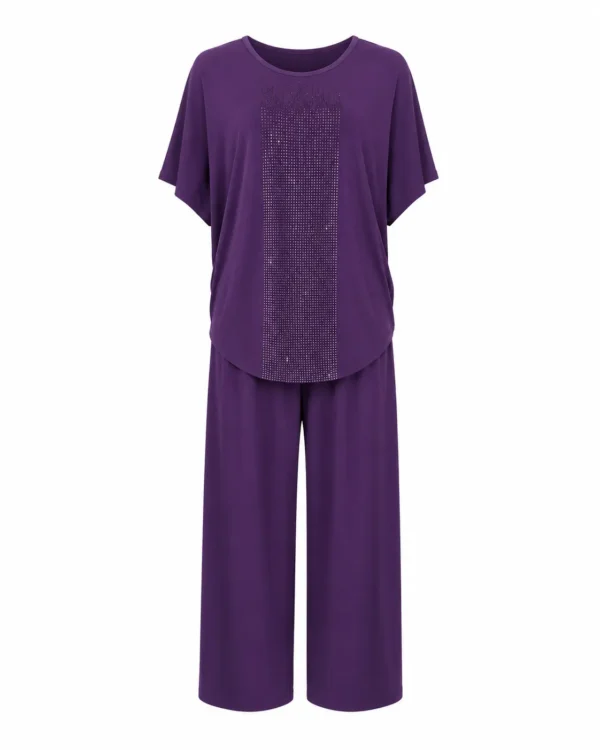 Compleu elegant lejer cu pantaloni Andra CA03