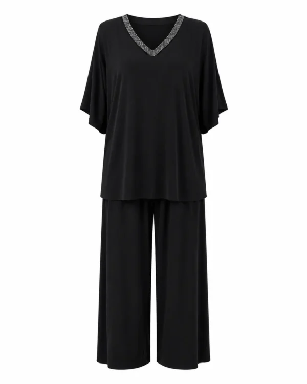 Compleu elegant lejer cu pantaloni Andra CA05