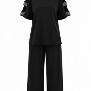Compleu elegant lejer cu pantaloni Andra CA06