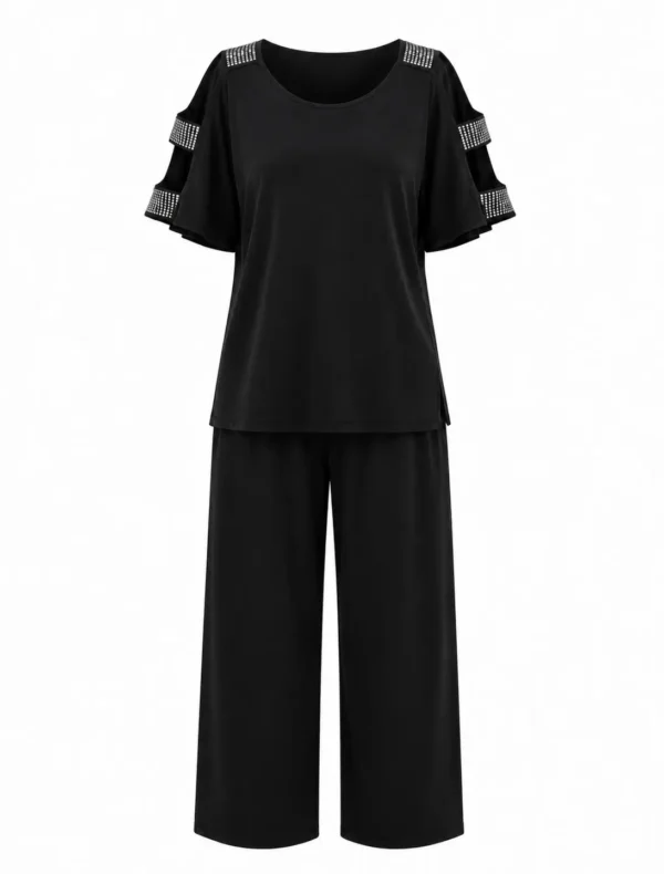 Compleu elegant lejer cu pantaloni Andra CA06
