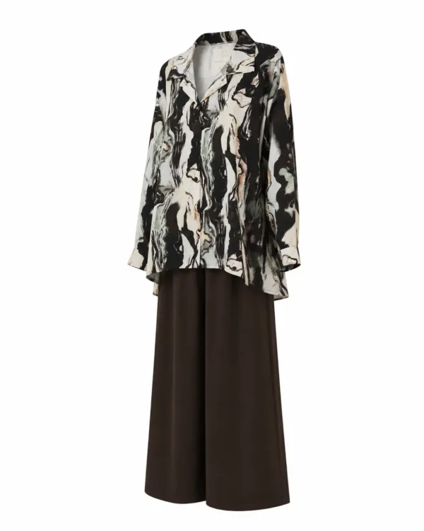 Compleu satinat elegant DENISA CAD03 - imagine 2